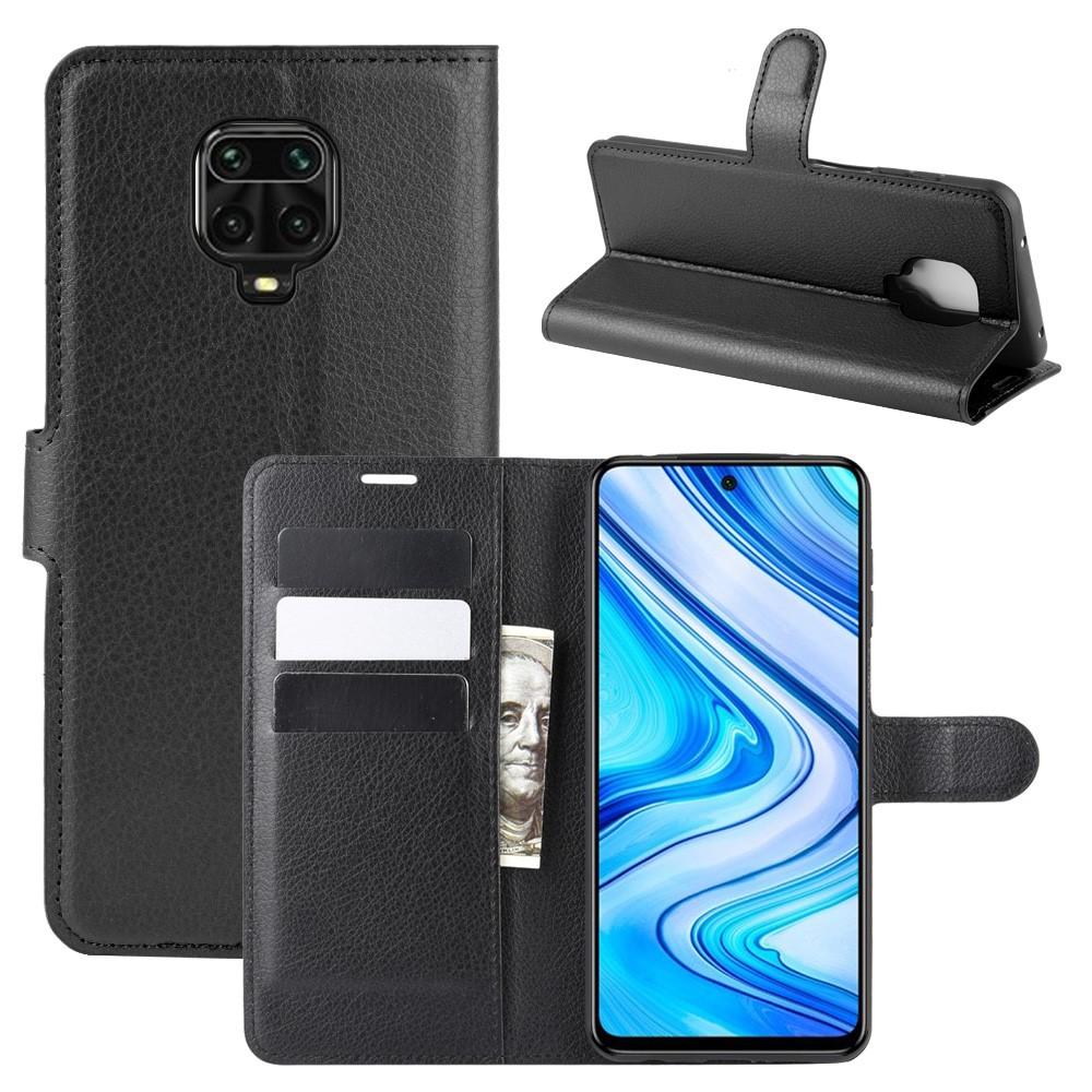 Coque portefeuille Xiaomi Redmi Note 9 Pro/9S Noir