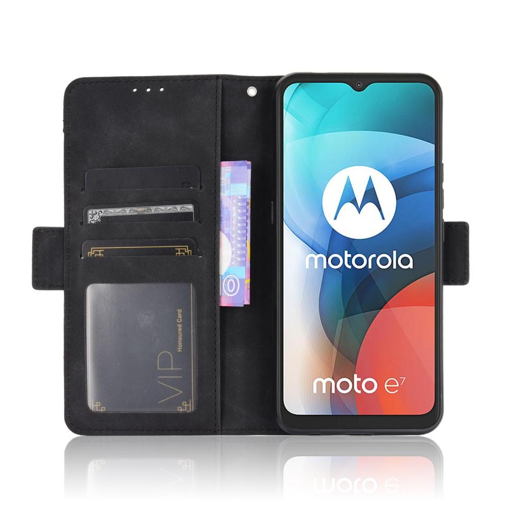 Étui portefeuille Multi Motorola Moto E7 Noir