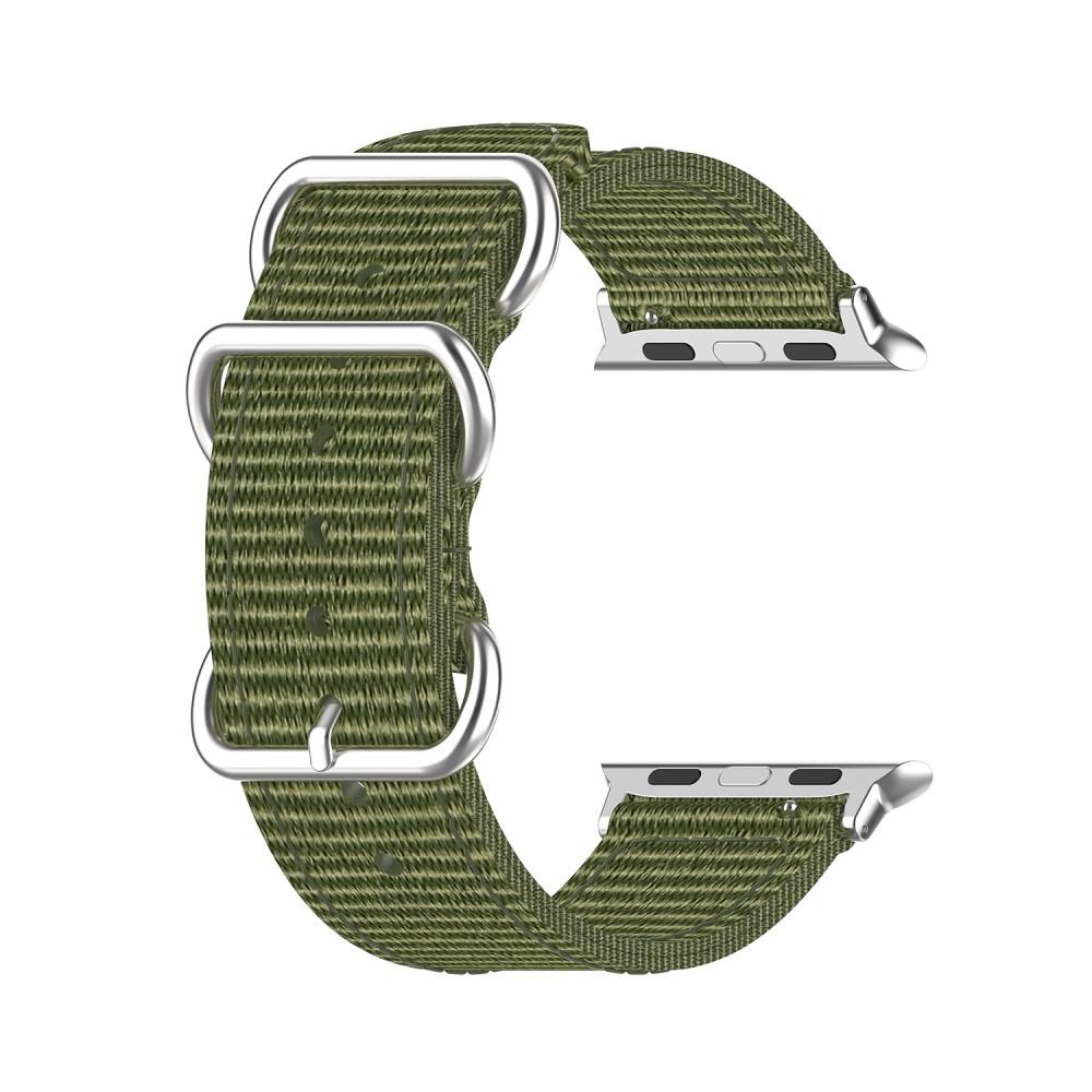 Bracelet Nato Apple Watch 45mm Series 7, vert