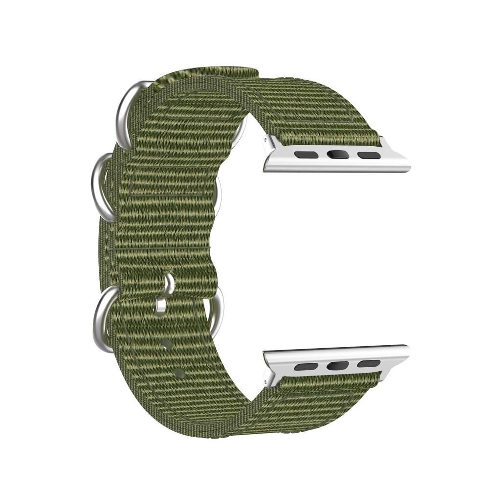 Bracelet Nato Apple Watch 45mm Series 7, vert