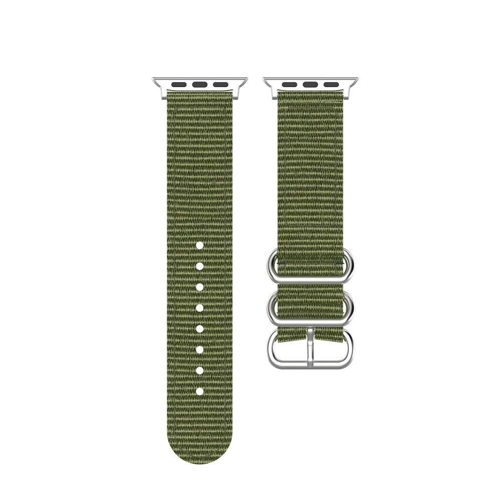 Bracelet Nato Apple Watch 45mm Series 7, vert