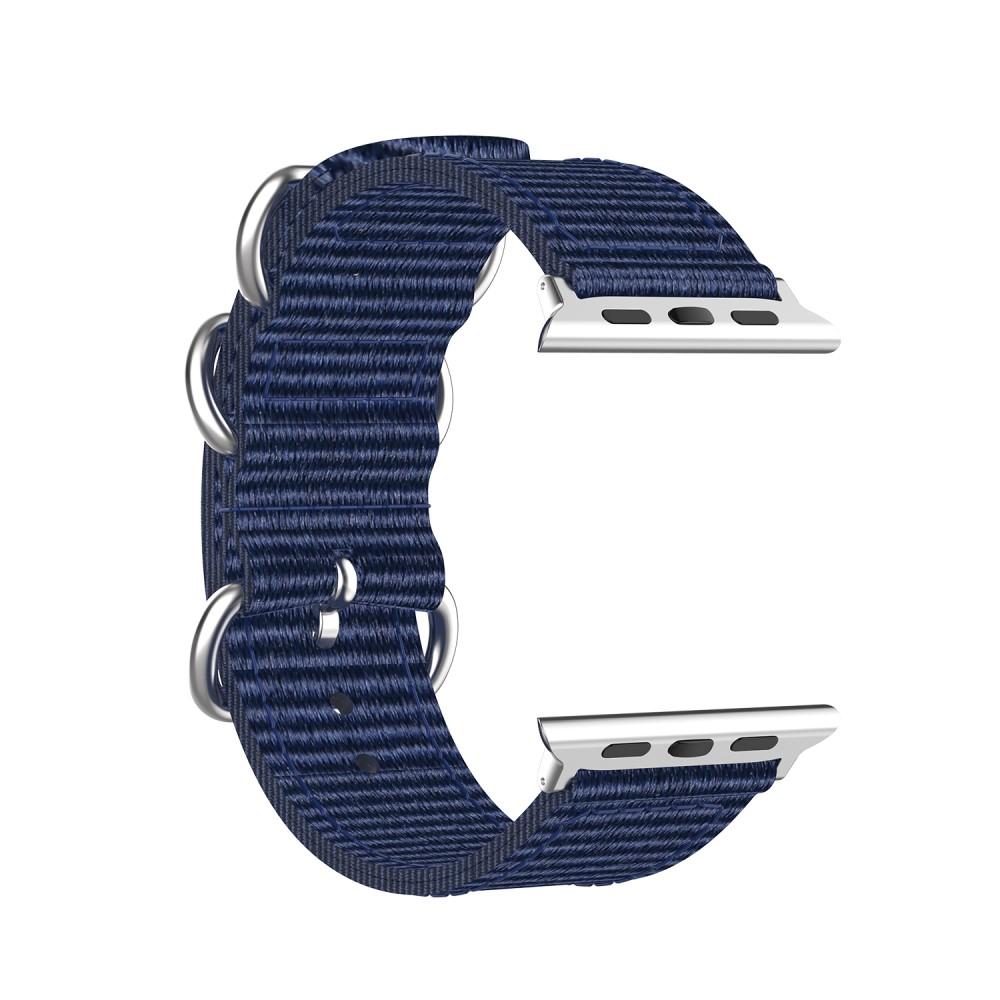 Bracelet Nato Apple Watch 45mm Series 9, bleu