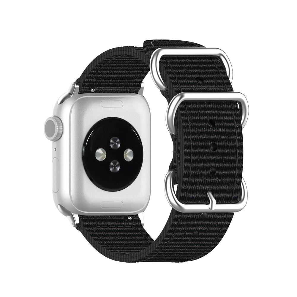 Bracelet Nato Apple Watch 44mm, noir