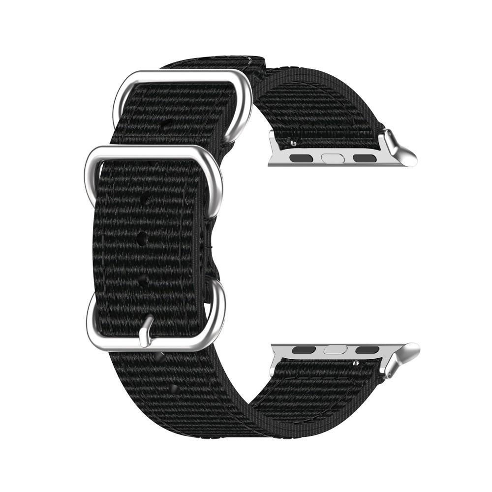Bracelet Nato Apple Watch SE 40mm, noir