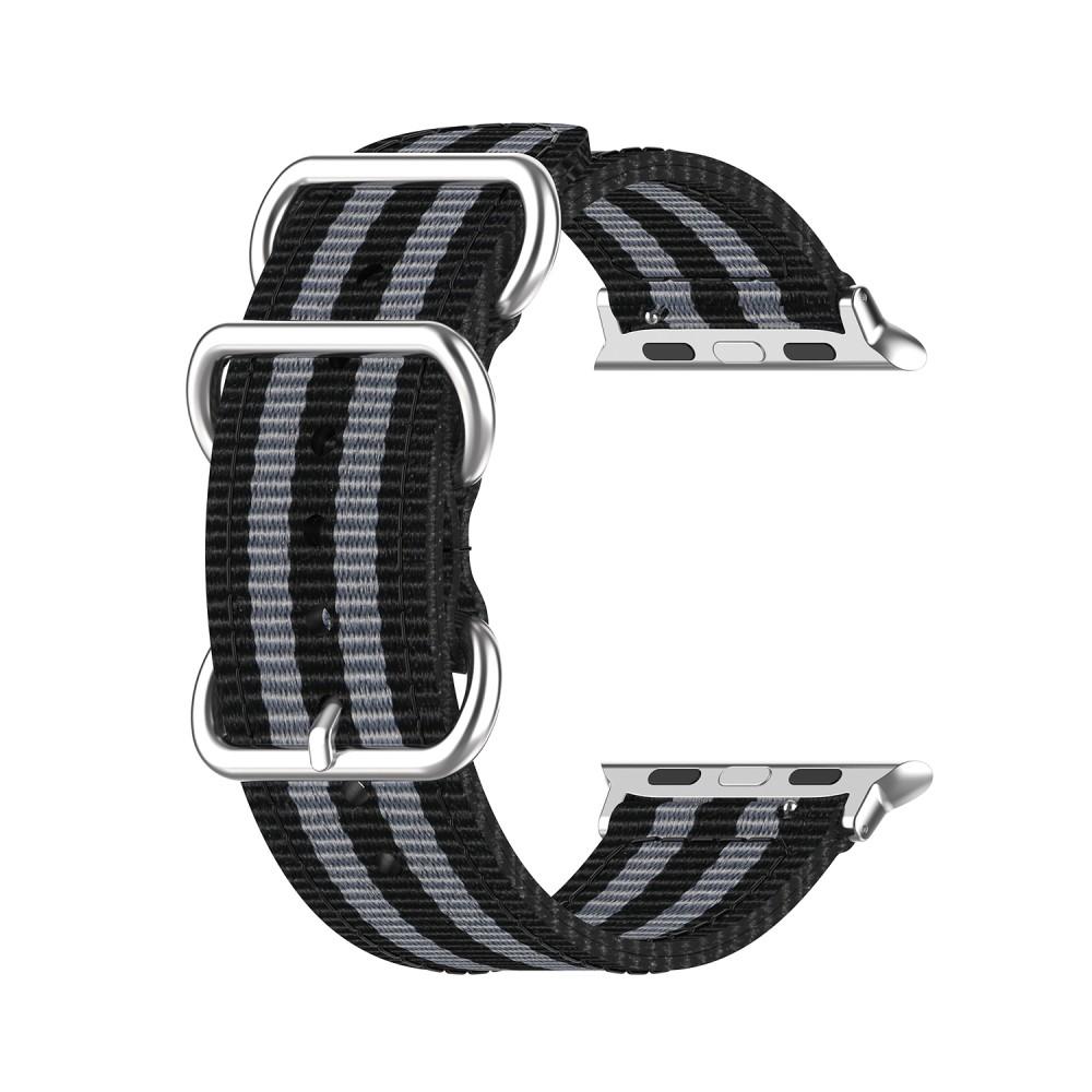 Bracelet Nato Apple Watch Ultra 2 49mm, noir/gris