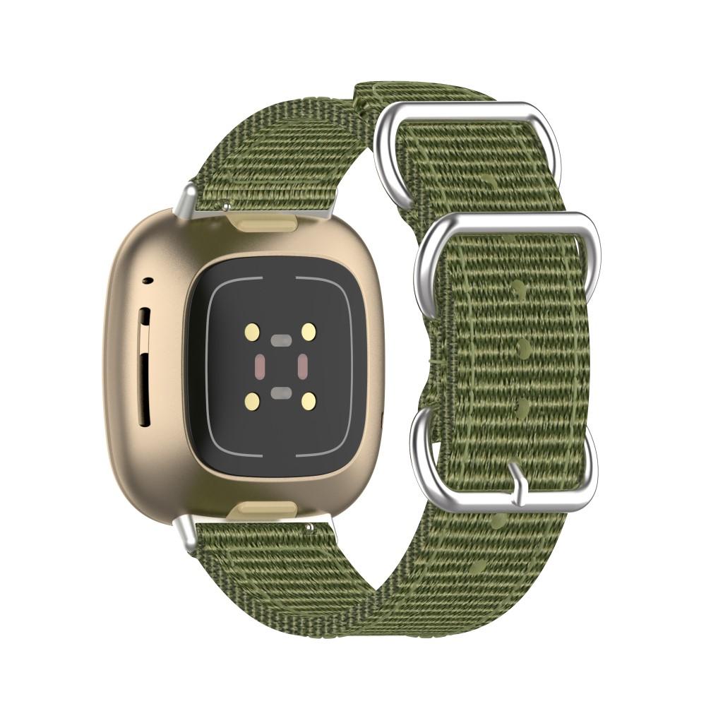 Bracelet Nato Fitbit Versa 3/Sense Vert