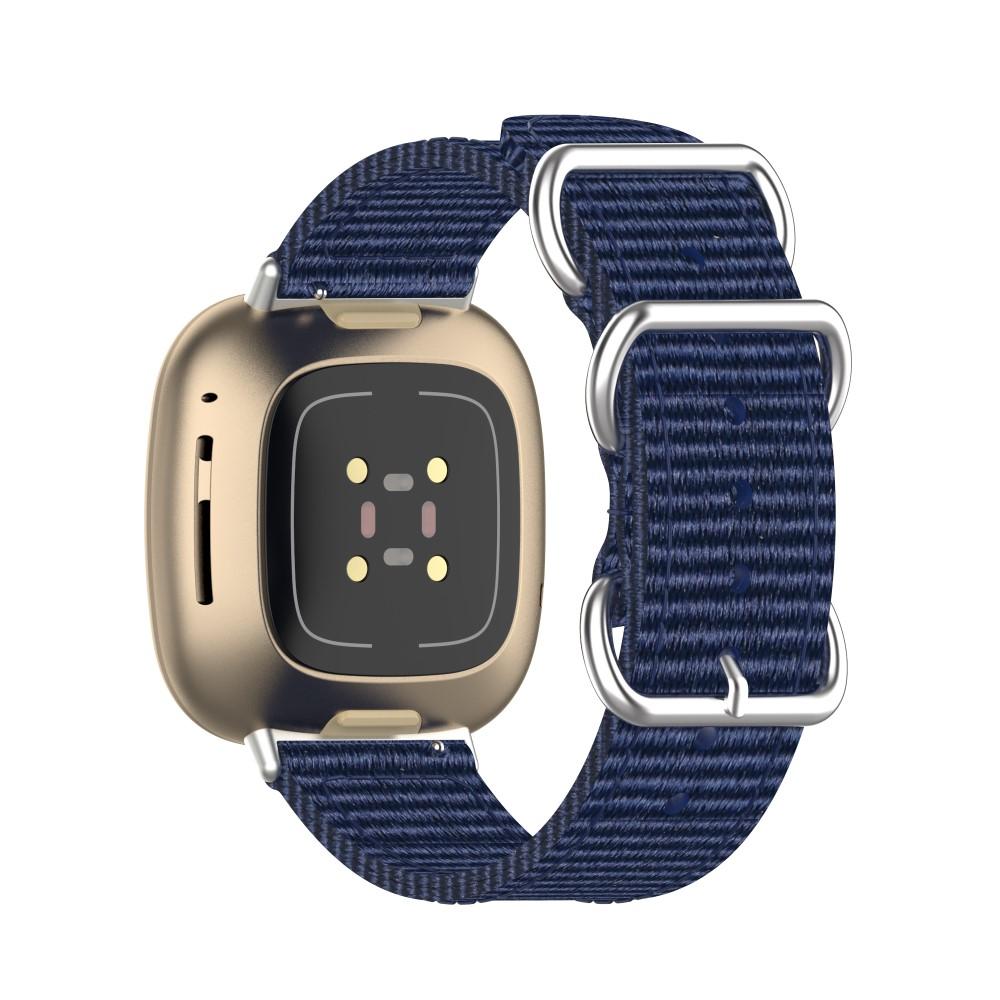 Bracelet Nato Fitbit Versa 3/Sense Bleu