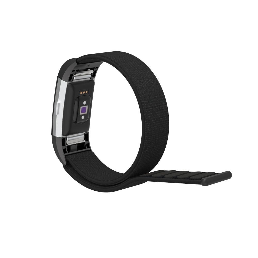 Bracelet en nylon Fitbit Charge 2, Noir