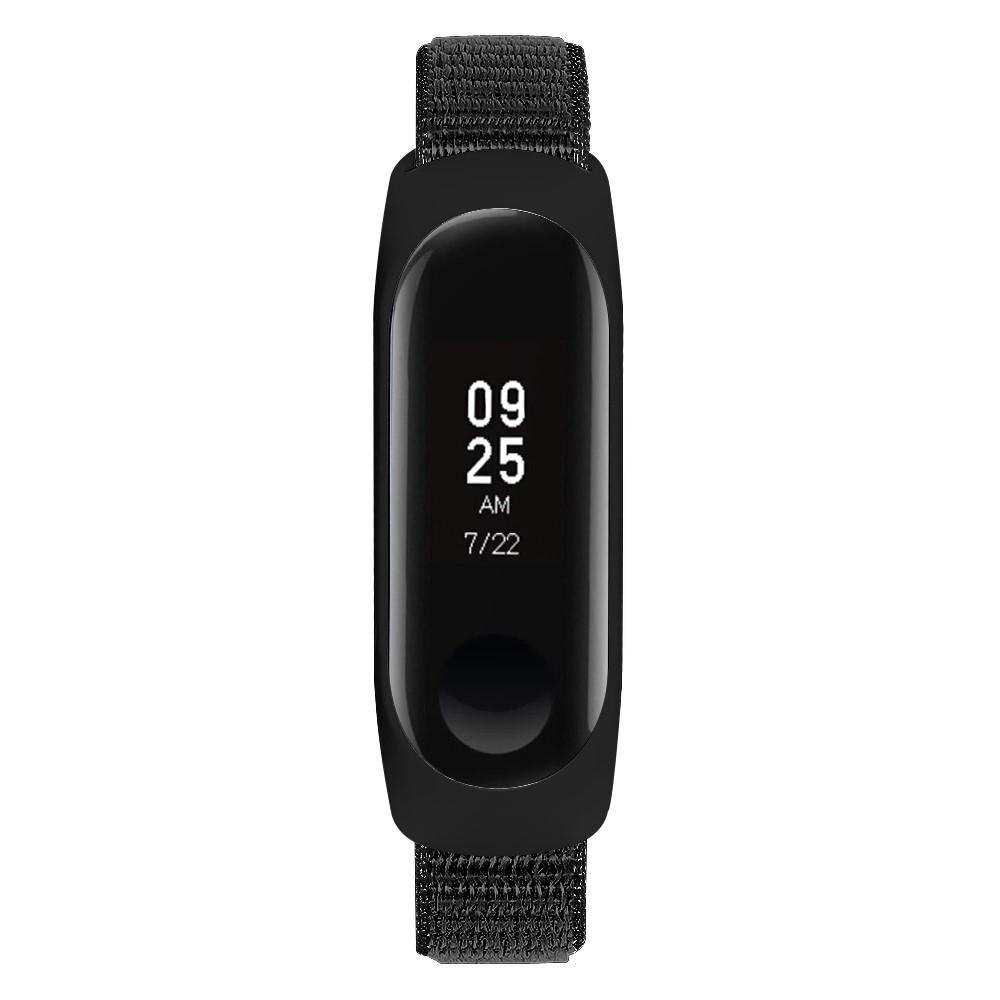 Bracelet en nylon Xiaomi Mi Band 4/Mi Band 3, Noir