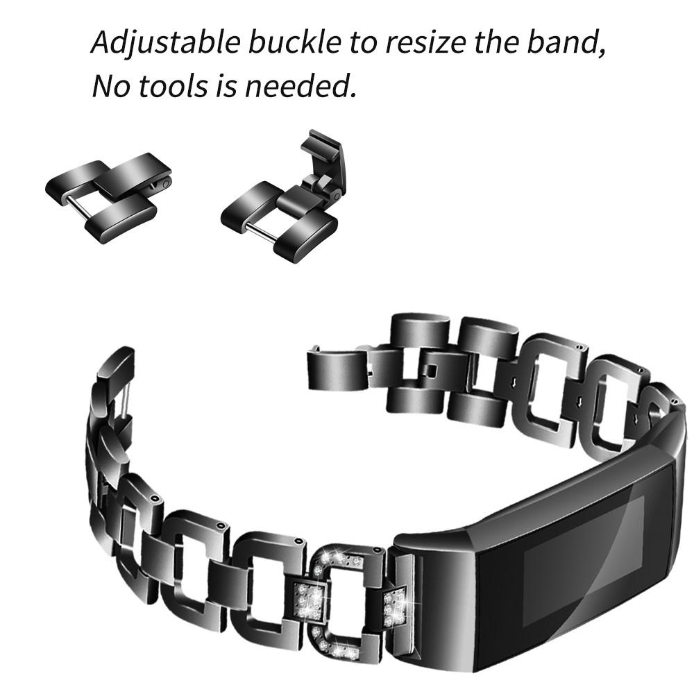 Bracelet Rhinestone Fitbit Charge 3/4 Black