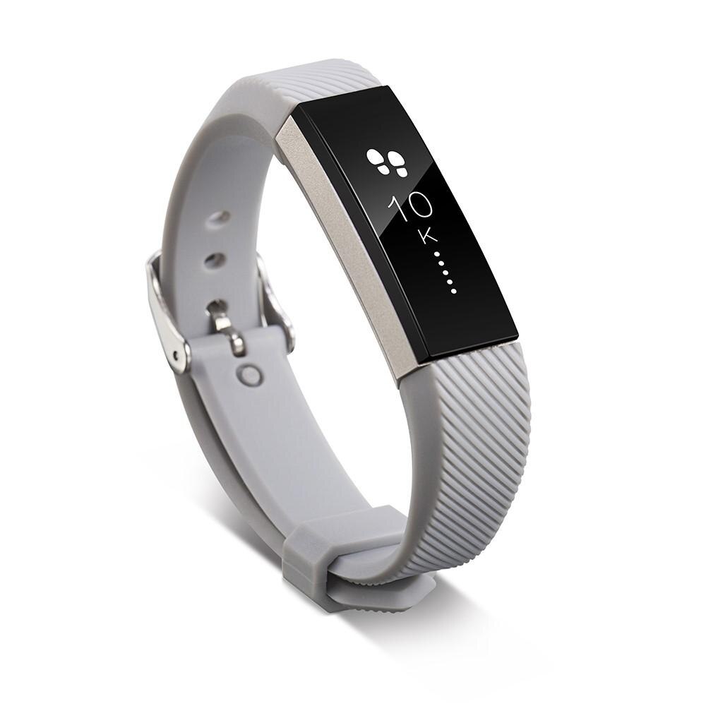 Bracelet en silicone pour Fitbit Alta/Alta HR, gris