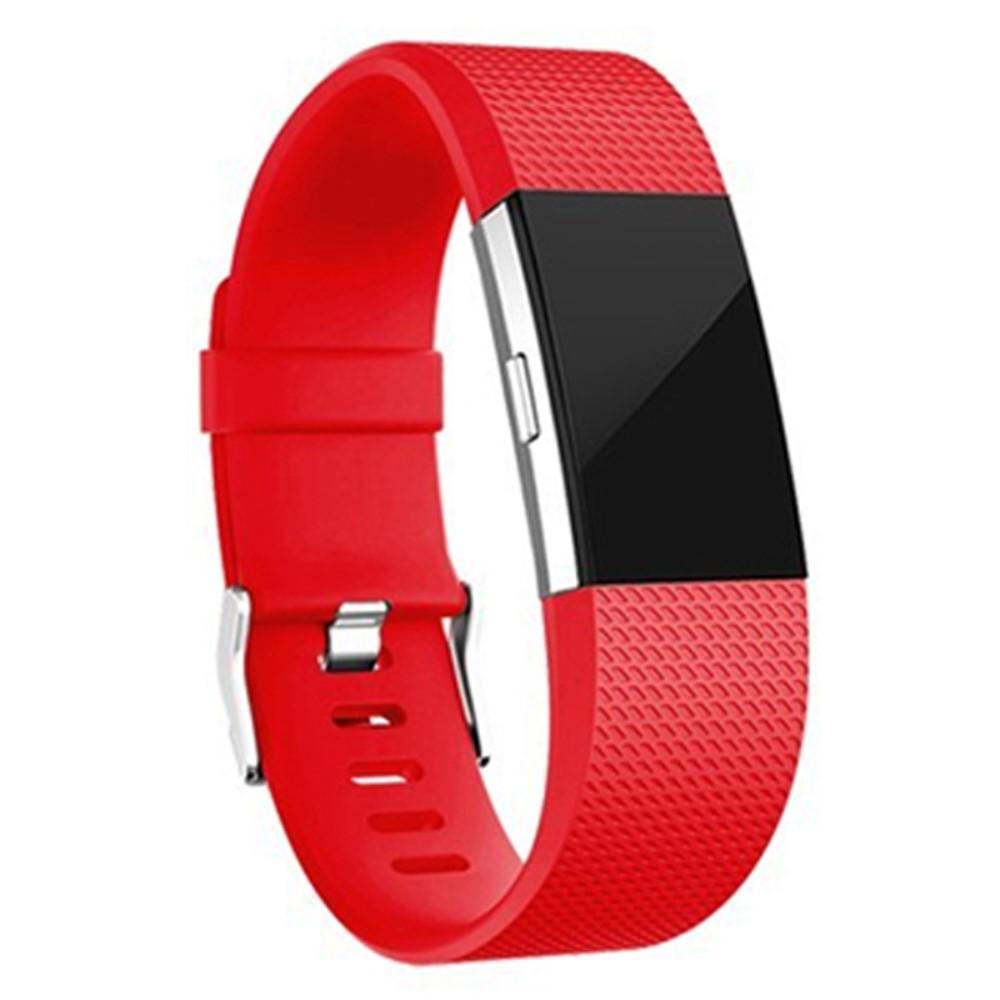 Bracelet en silicone pour Fitbit Charge 2, rouge
