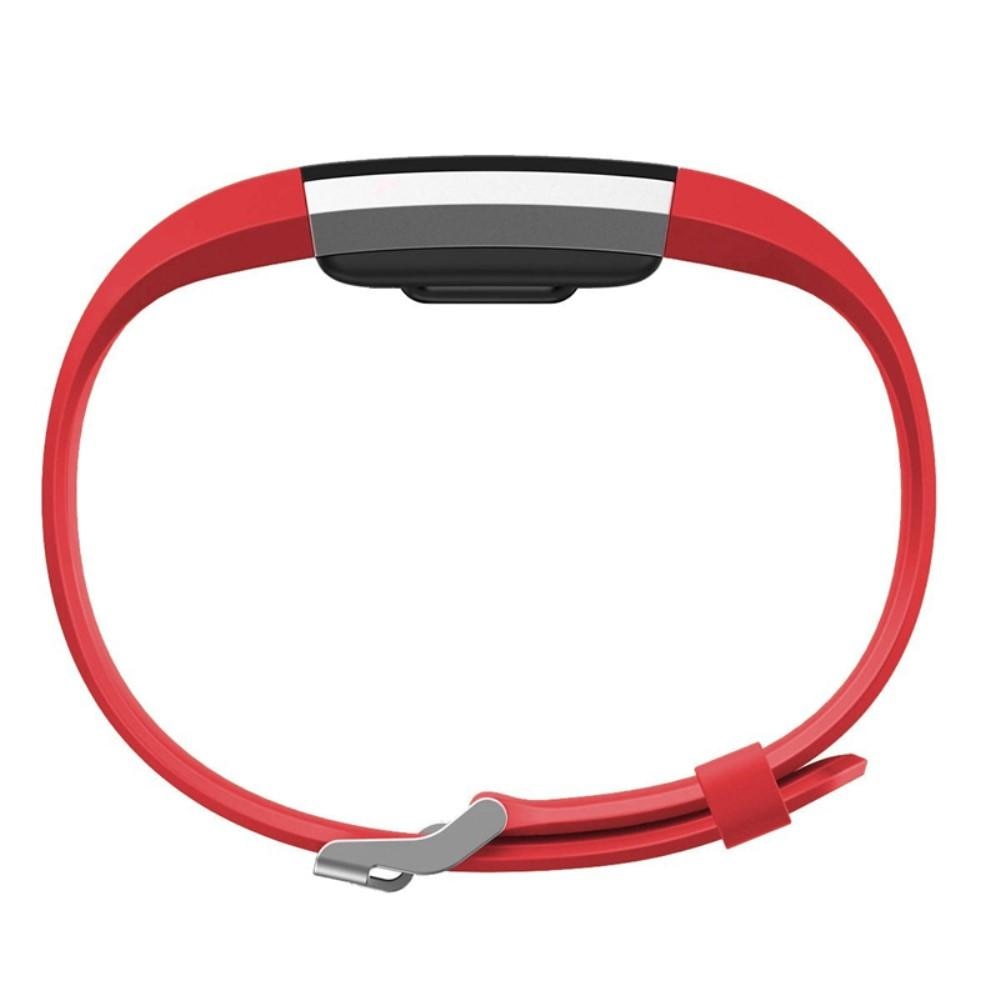 Bracelet en silicone pour Fitbit Charge 2, rouge