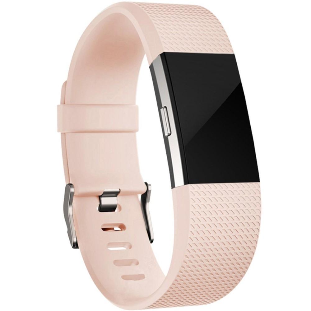 Bracelet en silicone pour Fitbit Charge 2, rose