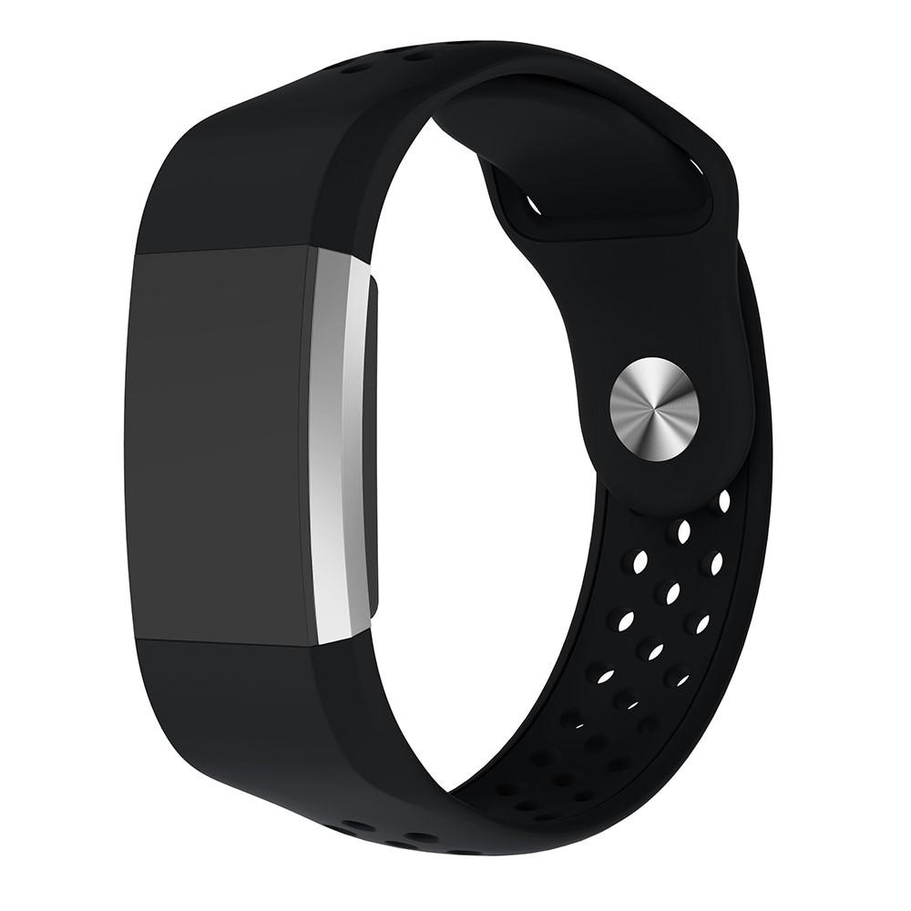 Sport Bracelet en silicone Fitbit Charge 2 Noir