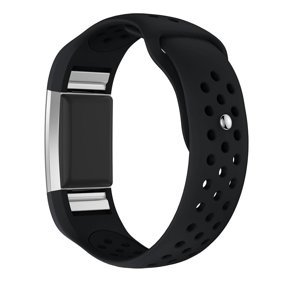 Sport Bracelet en silicone Fitbit Charge 2 Noir