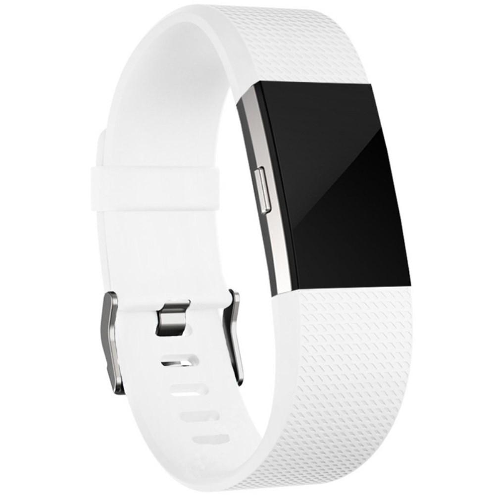 Bracelet en silicone pour Fitbit Charge 2, blanc