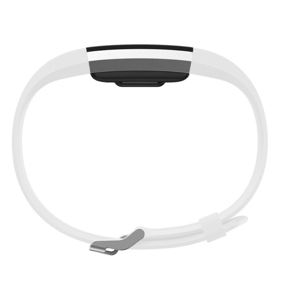 Bracelet en silicone pour Fitbit Charge 2, Blanc