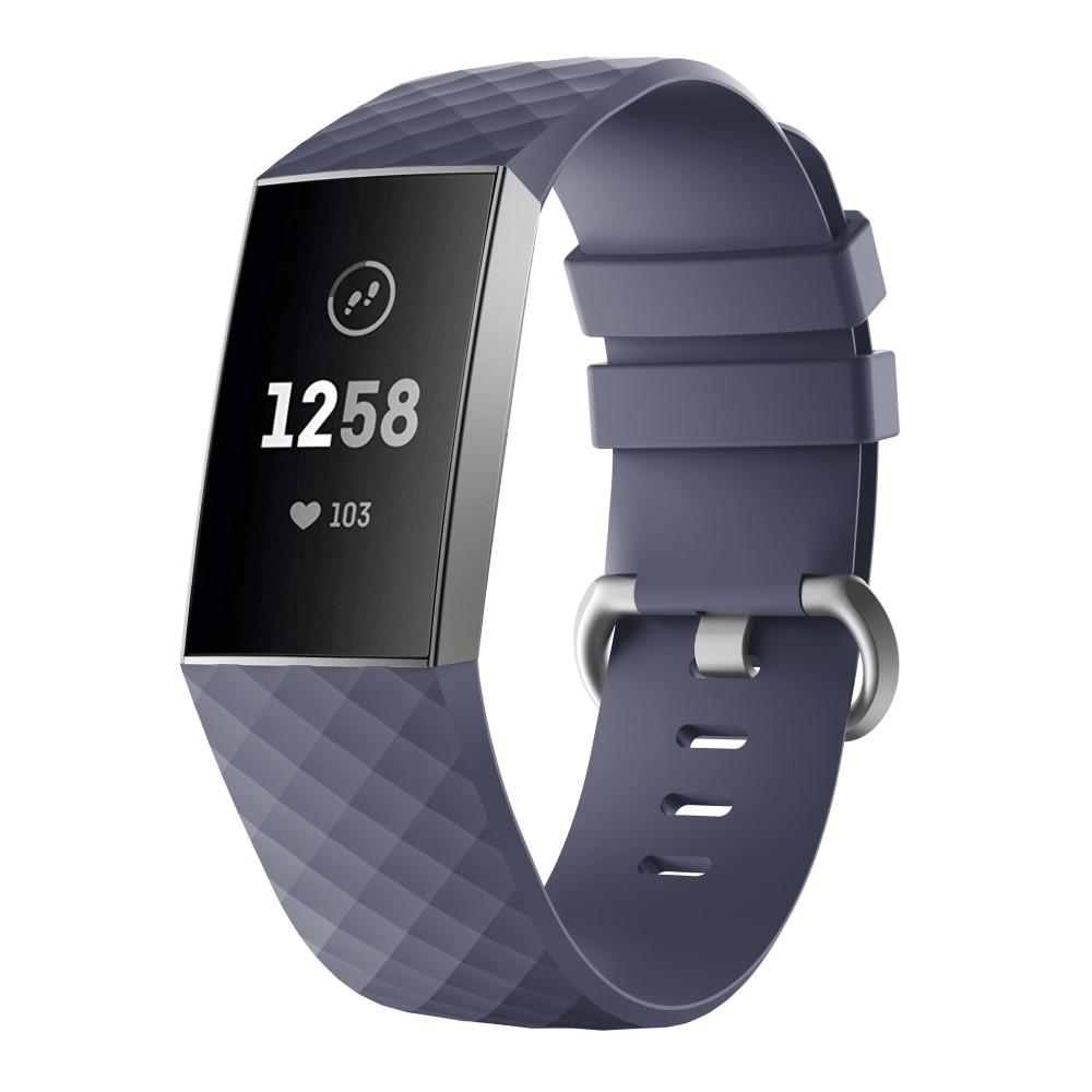 Bracelet en silicone pour Fitbit Charge 3/Charge 4, Violet