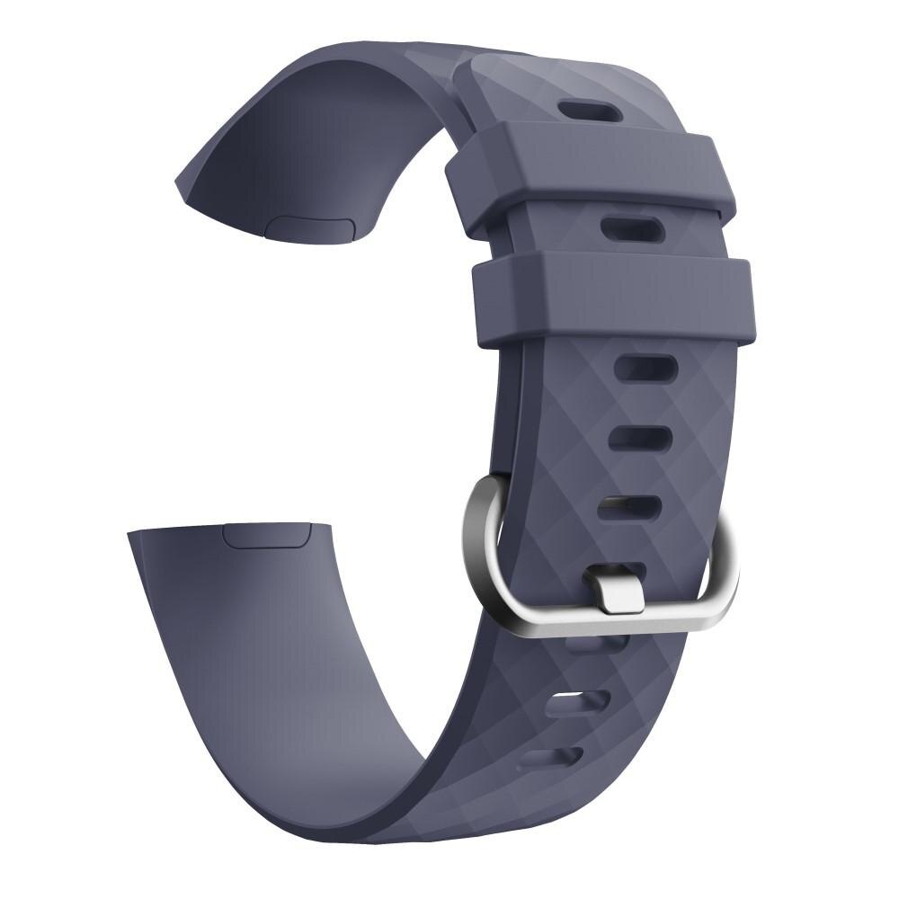 Bracelet en silicone pour Fitbit Charge 3/Charge 4, Violet