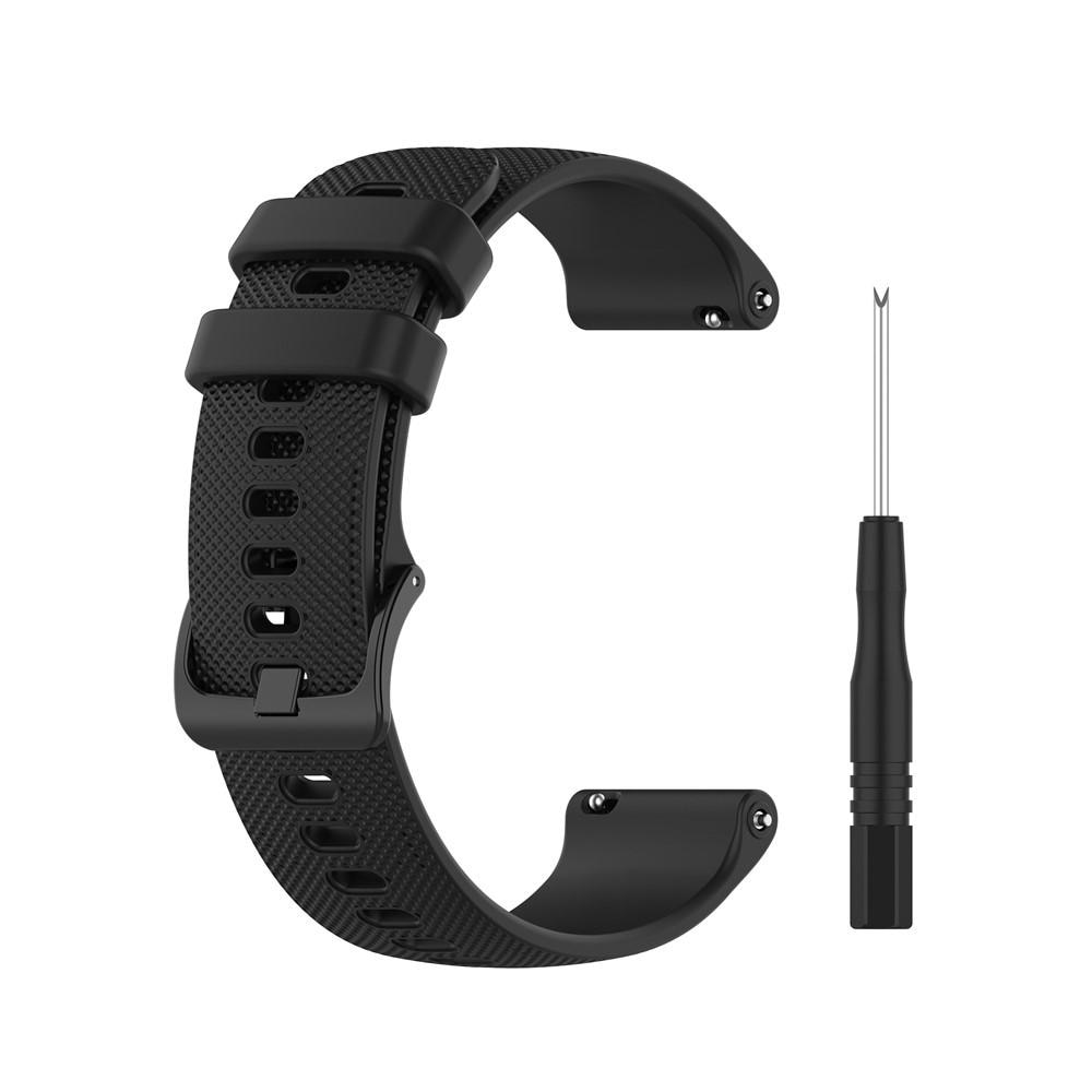 Bracelet en silicone pour Garmin Forerunner 745, Noir