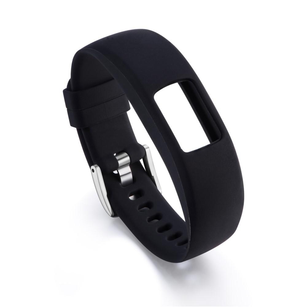 Bracelet en silicone pour Garmin Vivofit 4, noir
