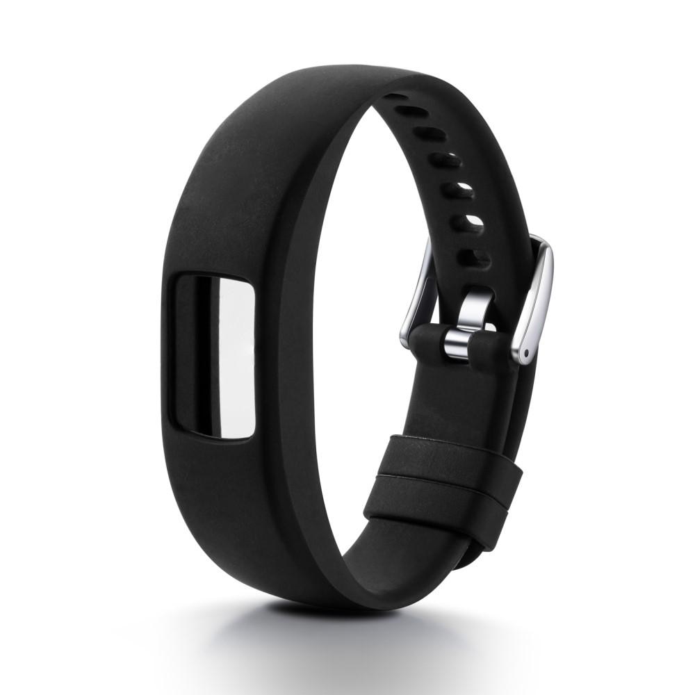 Bracelet en silicone pour Garmin Vivofit 4, noir