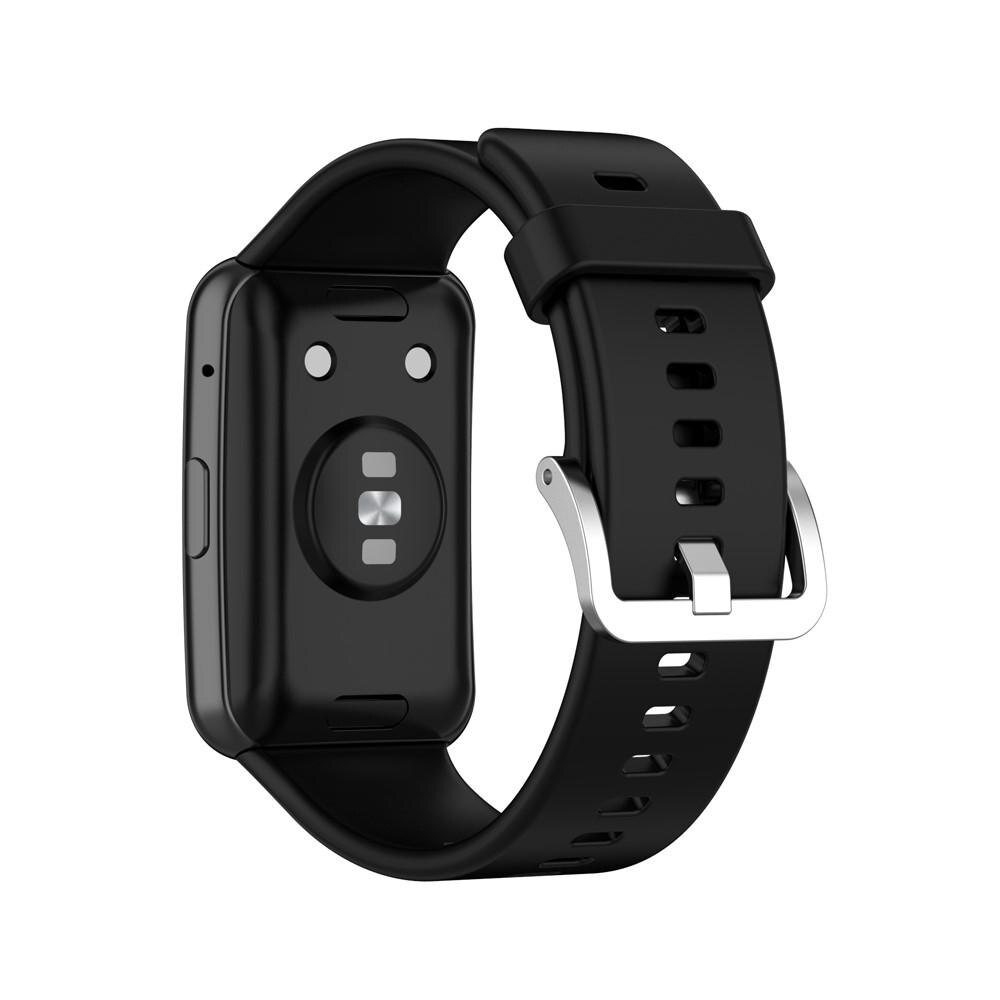 Bracelet en silicone pour Huawei Watch Fit, Noir