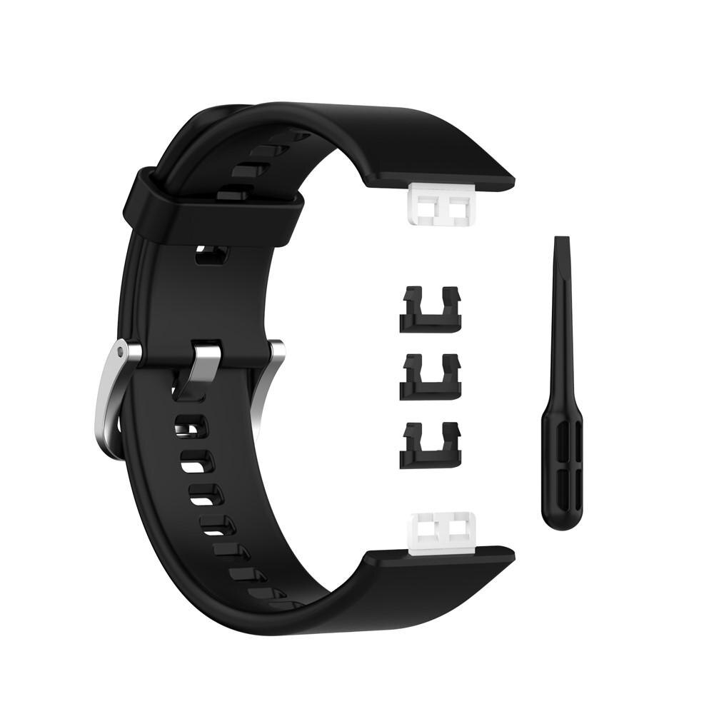 Bracelet en silicone pour Huawei Watch Fit, noir