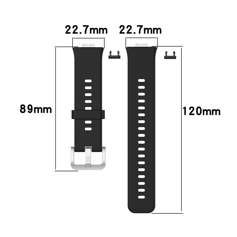 Bracelet en silicone pour Huawei Watch Fit, noir