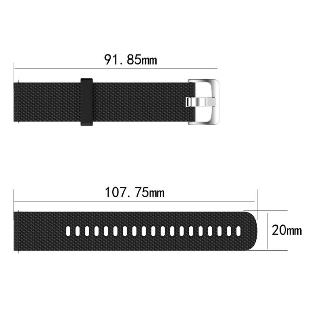 Bracelet en silicone pour Polar Ignite, noir