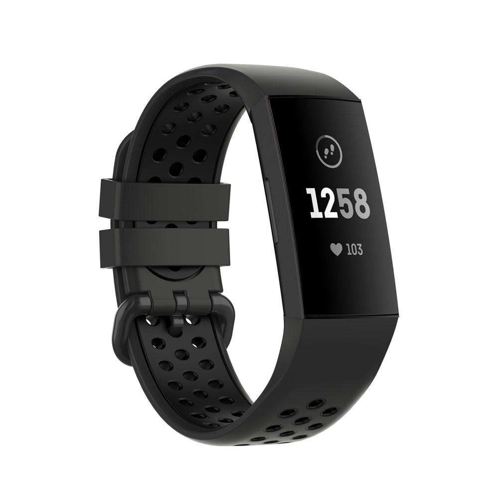 Sport Bracelet en silicone Fitbit Charge 3/4 Gris foncé