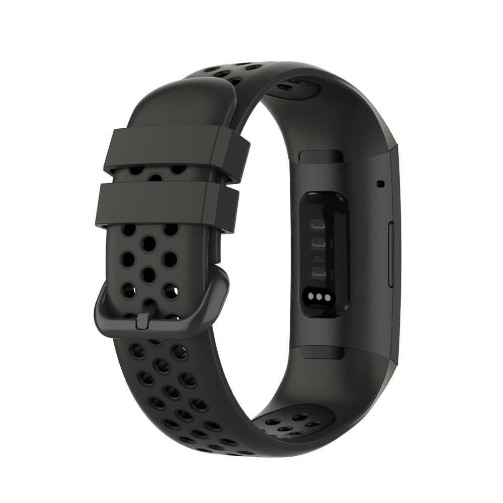 Sport Bracelet en silicone Fitbit Charge 3/4 Gris foncé