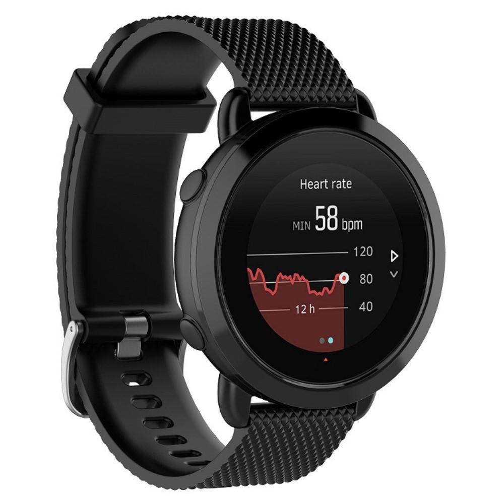 Bracelet en silicone pour Suunto 3 Fitness, Noir