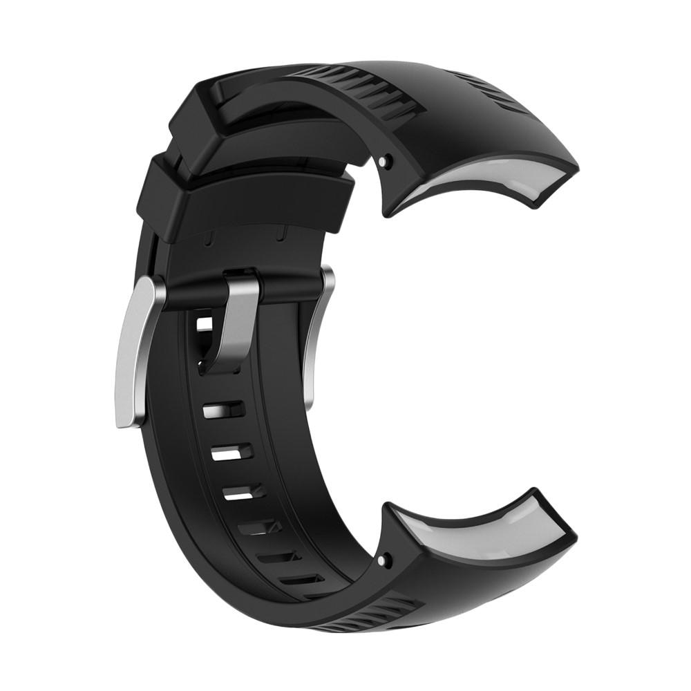 Bracelet en silicone pour  9 Baro/Suunto 7/Suunto 9, Noir