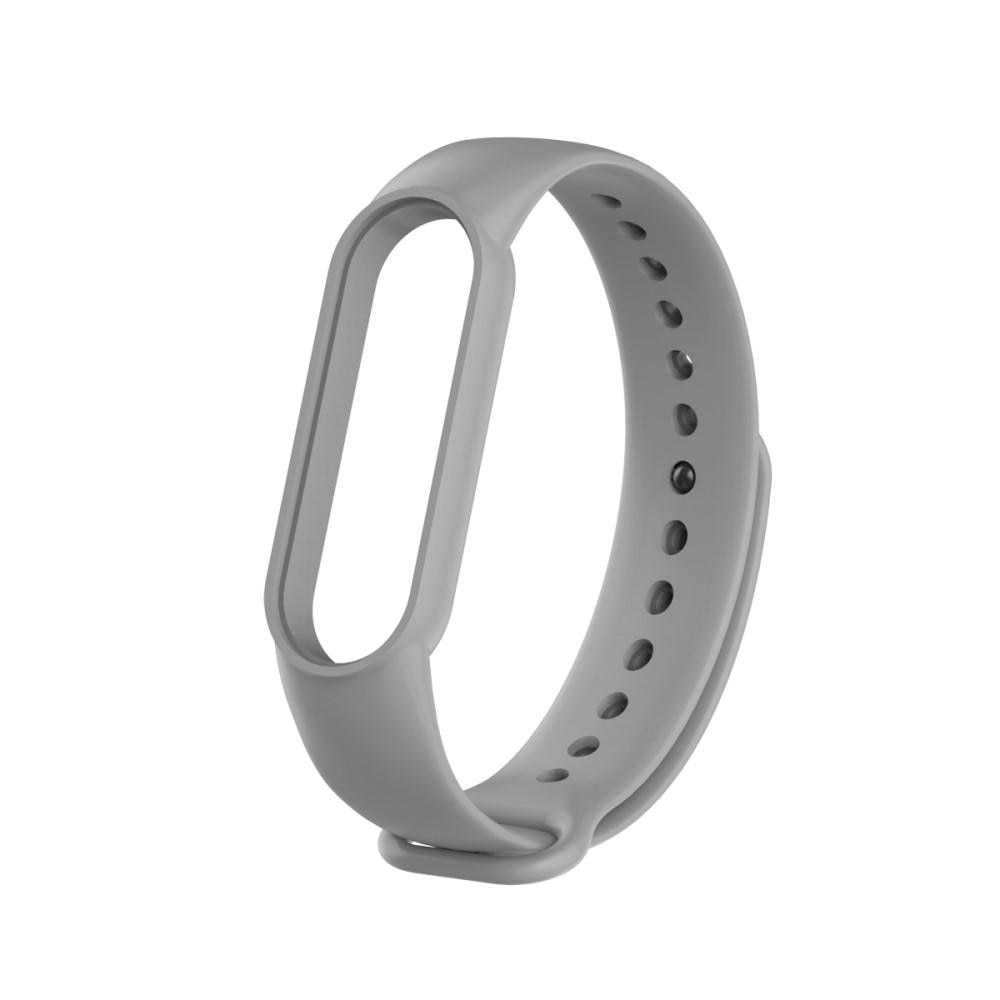 Bracelet en silicone pour Xiaomi Mi Band 5/Mi Band 6, Gris