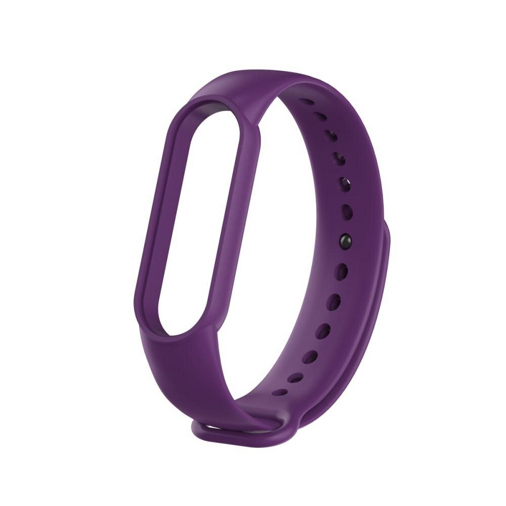 Bracelet en silicone pour Xiaomi Mi Band 5/Mi Band 6, Violet