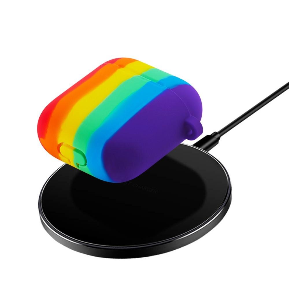 Coque en silicone AirPods Rainbow