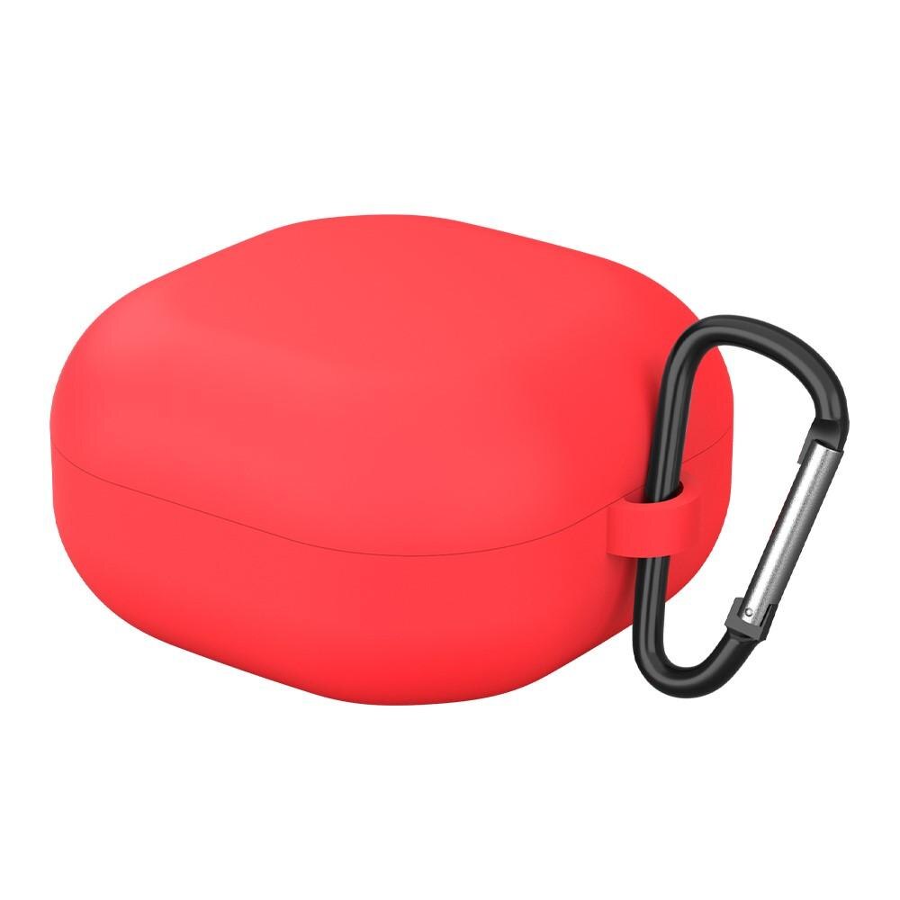 Coque en silicone avec mousqueton Samsung Galaxy Buds 2/Live/Pro Rouge