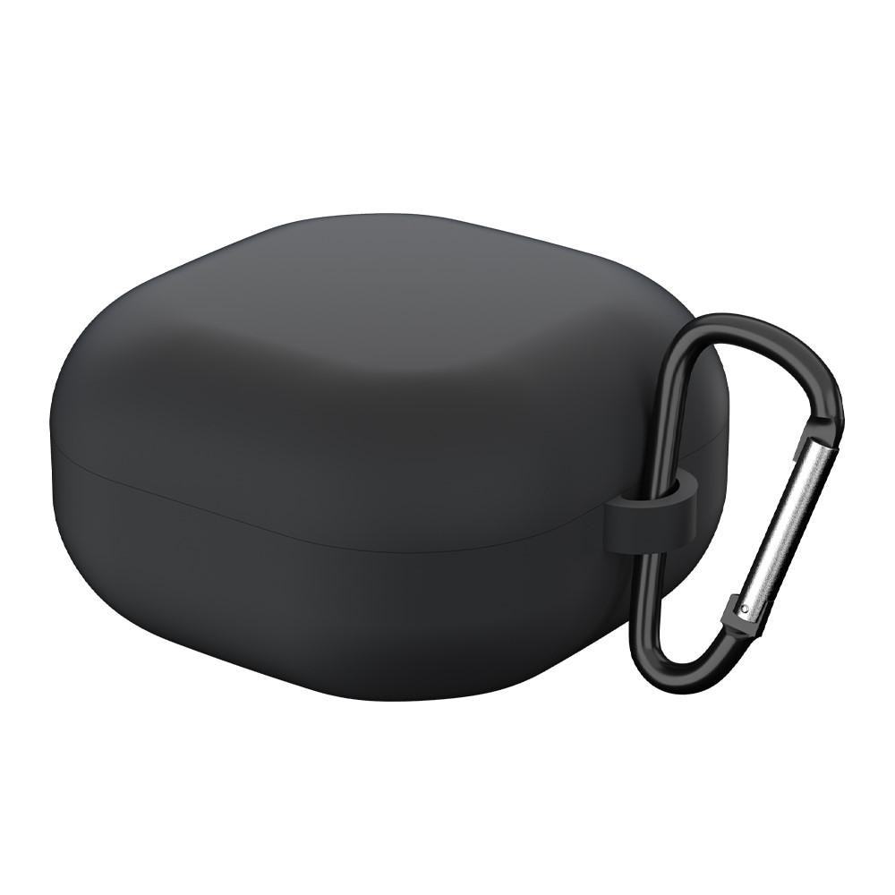 Coque en silicone avec mousqueton Samsung Galaxy Buds FE, noir