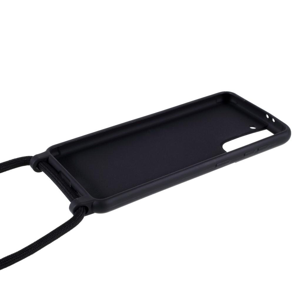 Coque cordon Samsung Galaxy S21 Noir