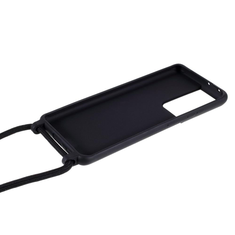 Coque cordon Samsung Galaxy S21 Ultra Noir