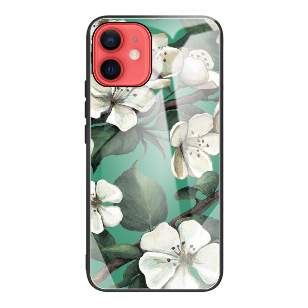 Coque en verre trempé iPhone 11 Fleurs