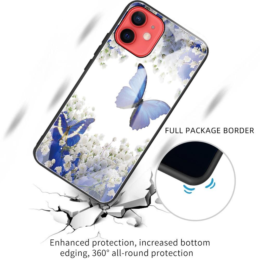 Coque en verre trempé iPhone 11 Papillons