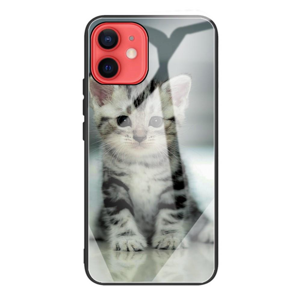 Coque en verre trempé iPhone 12 Mini Chatons