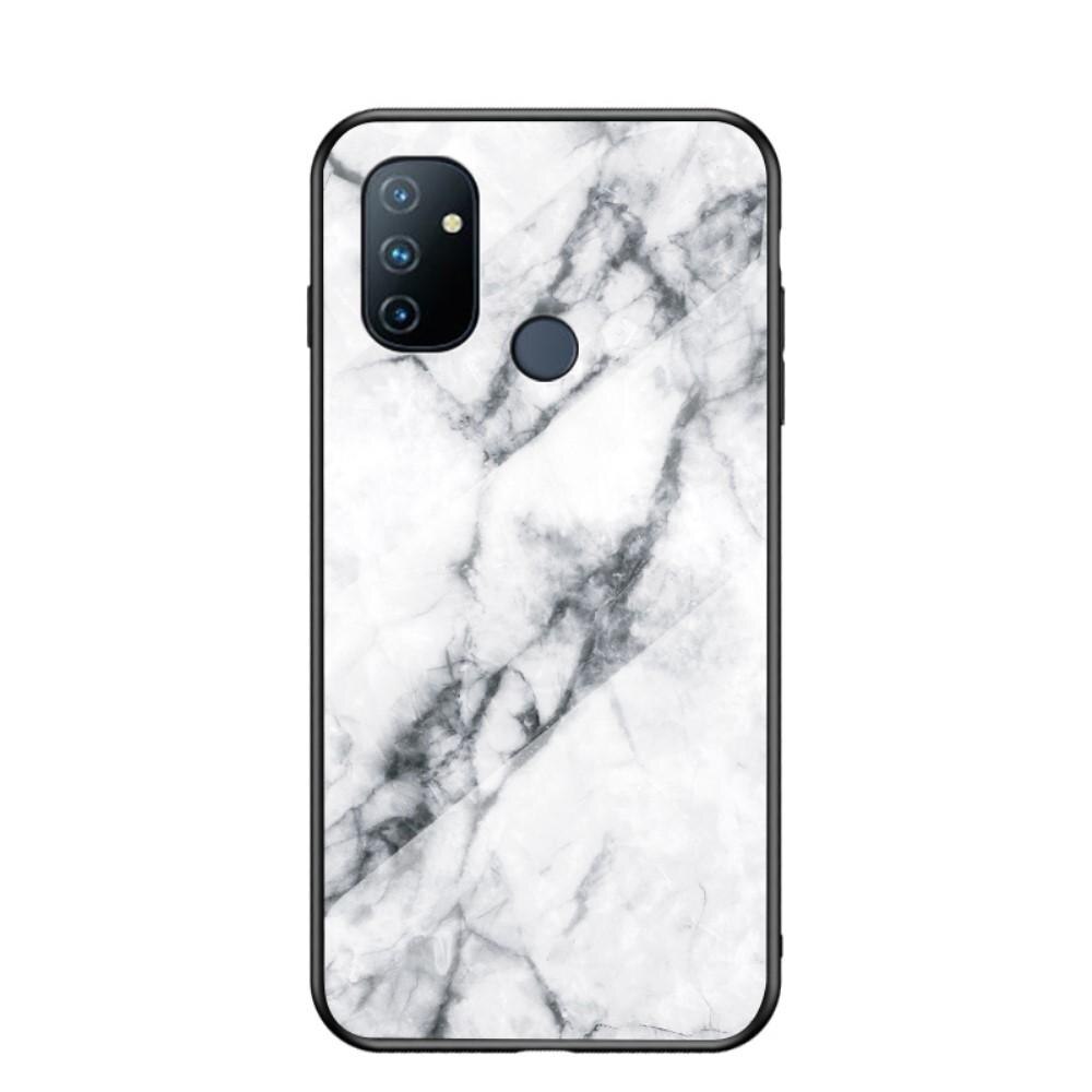 Coque en verre trempé OnePlus Nord N100 Marbre blanc