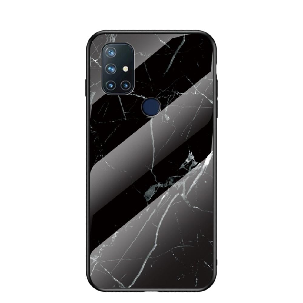 Coque en verre trempé OnePlus Nord N10 5G Marbre noir