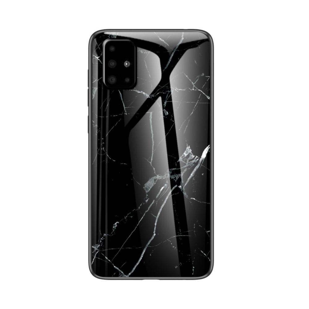 Coque en verre trempé Samsung Galaxy A51 Marbre noir