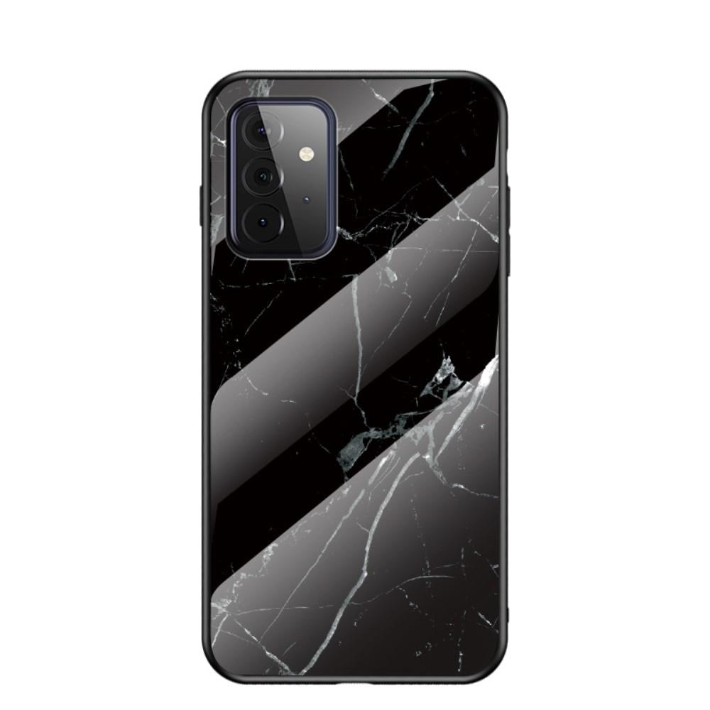 Coque en verre trempé Samsung Galaxy A72 5G Marbre noir
