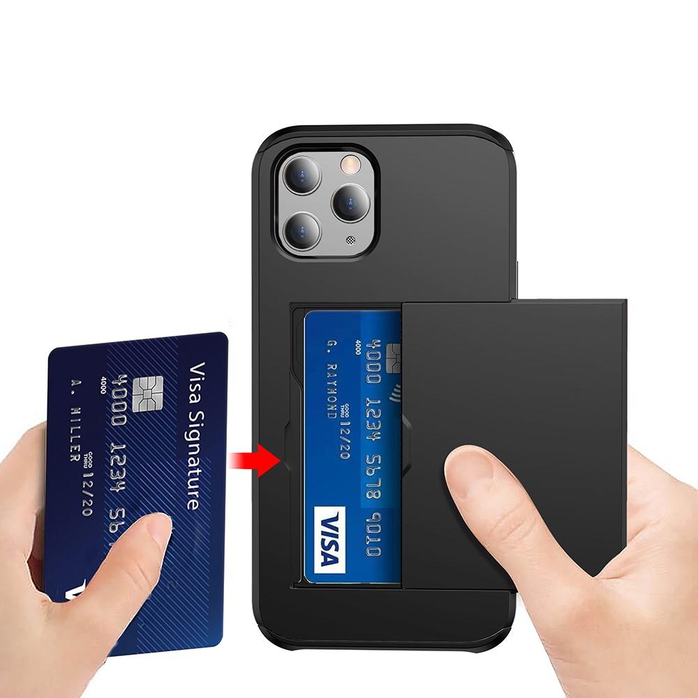 Coque à cartes iPhone 12 Pro Max, Noir